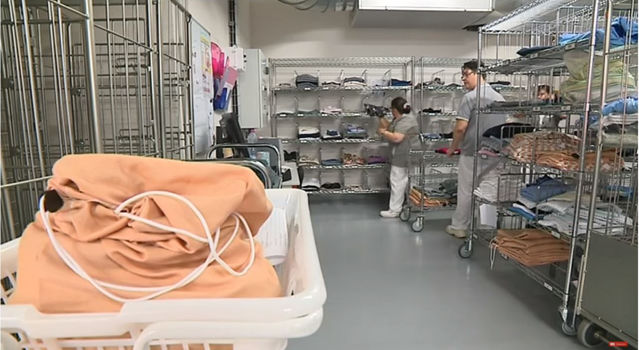Atelier blanchisserie travailleurs handicapés Limoges